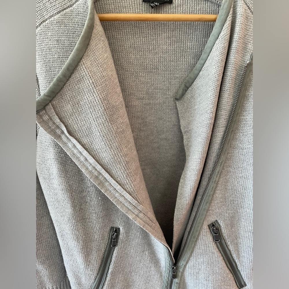 Club Monaco Wool Chunky Oversized Knit Longline Jacket - Picture 4 of 6